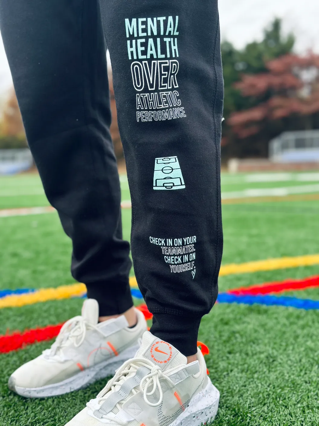 Mental Health Over Athletic Performance Fleece Joggers