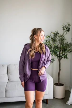 Merlot Fleece Hoodie Jacket