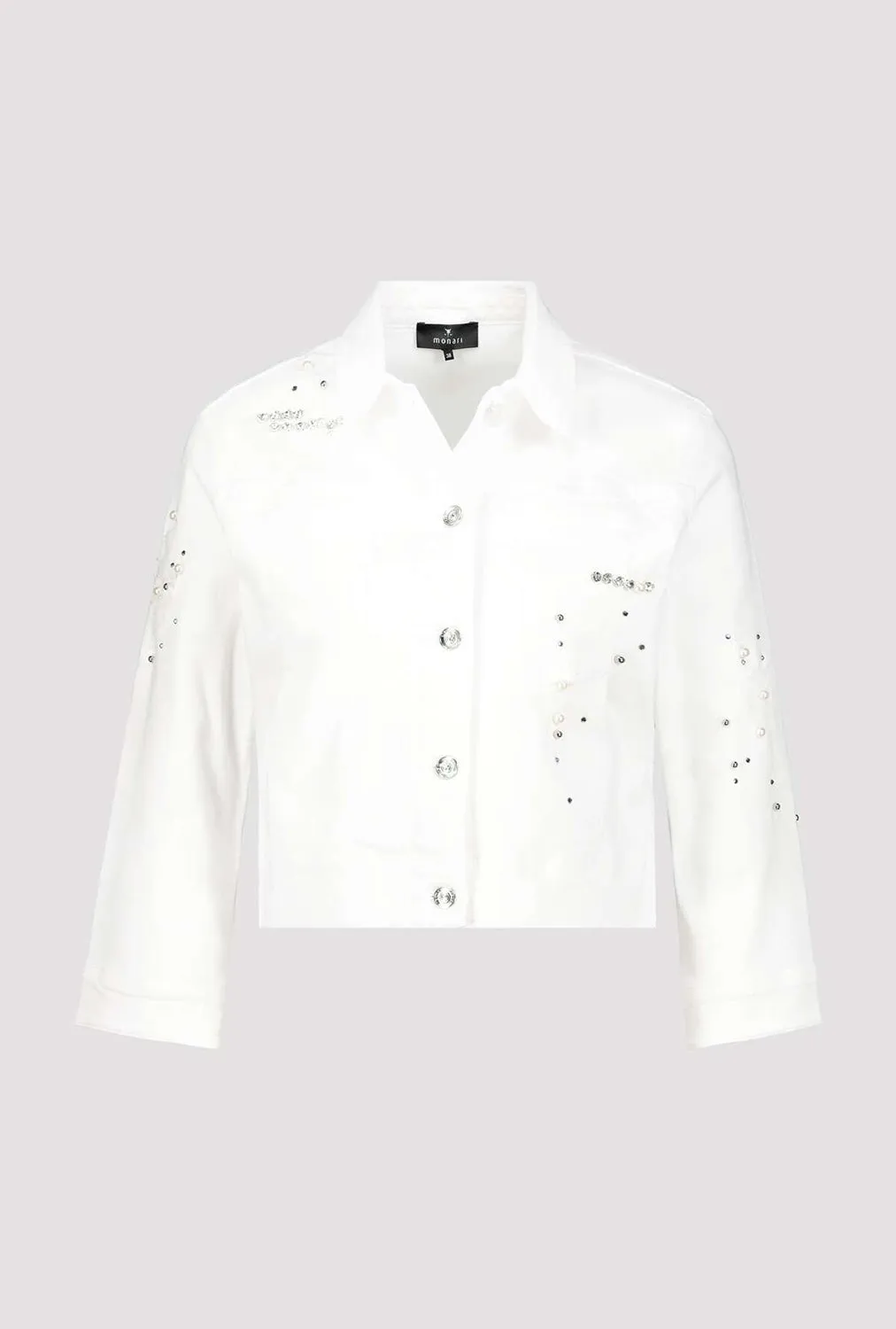 Monari Embellished Denim Jacket M407984