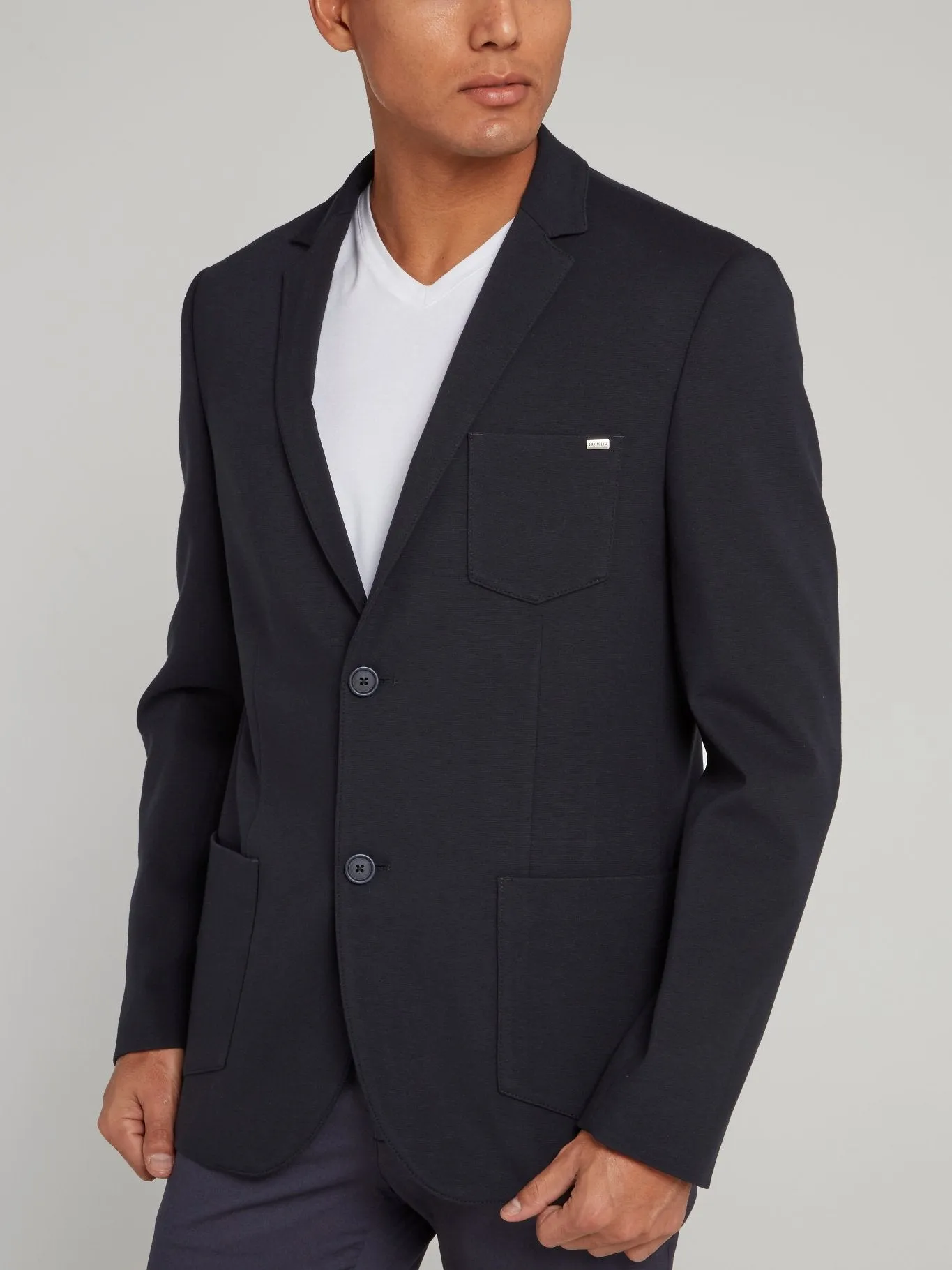 Navy Pocket Detail Blazer
