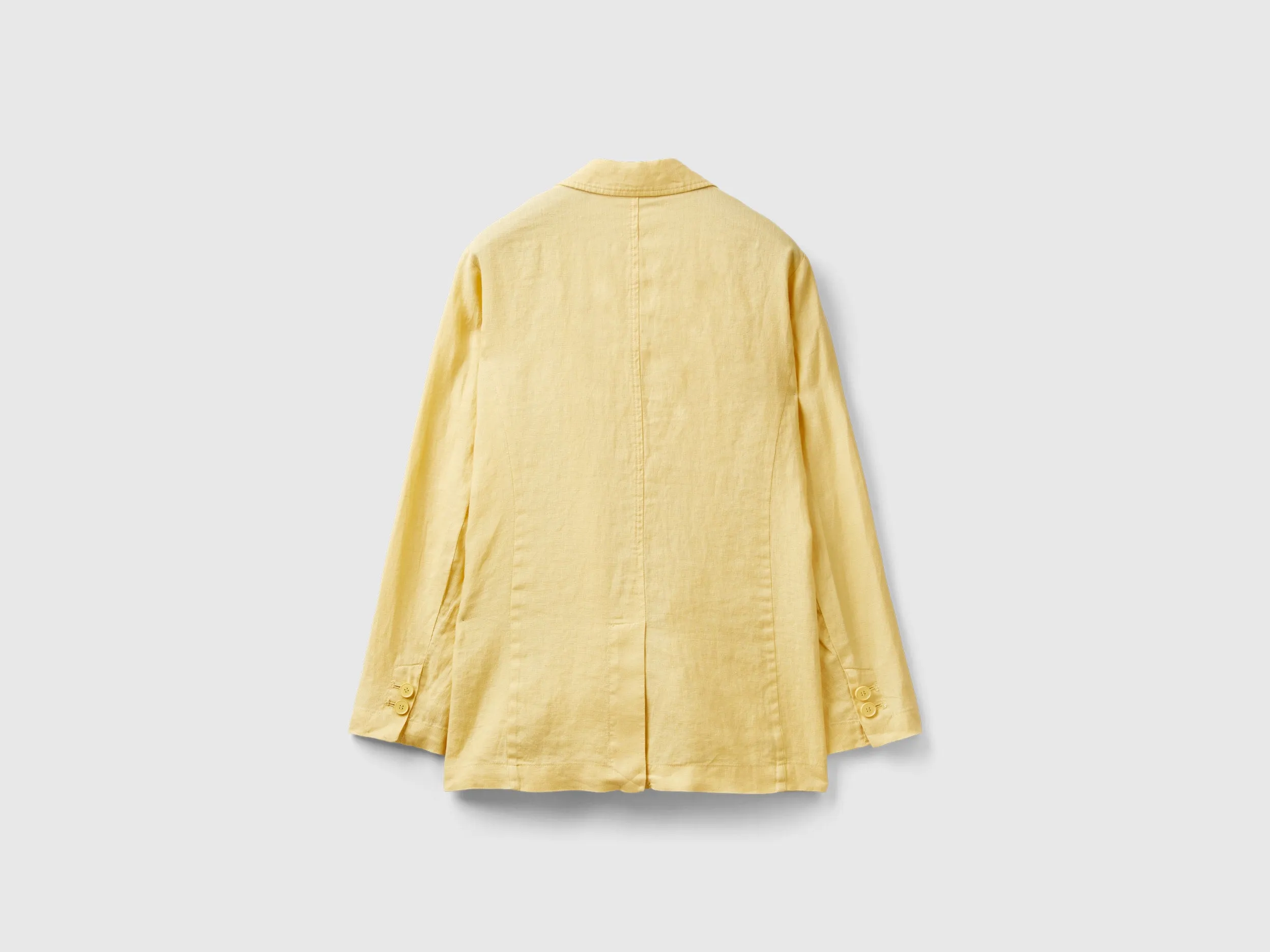 Notched Lapel Collar Solid Blazer