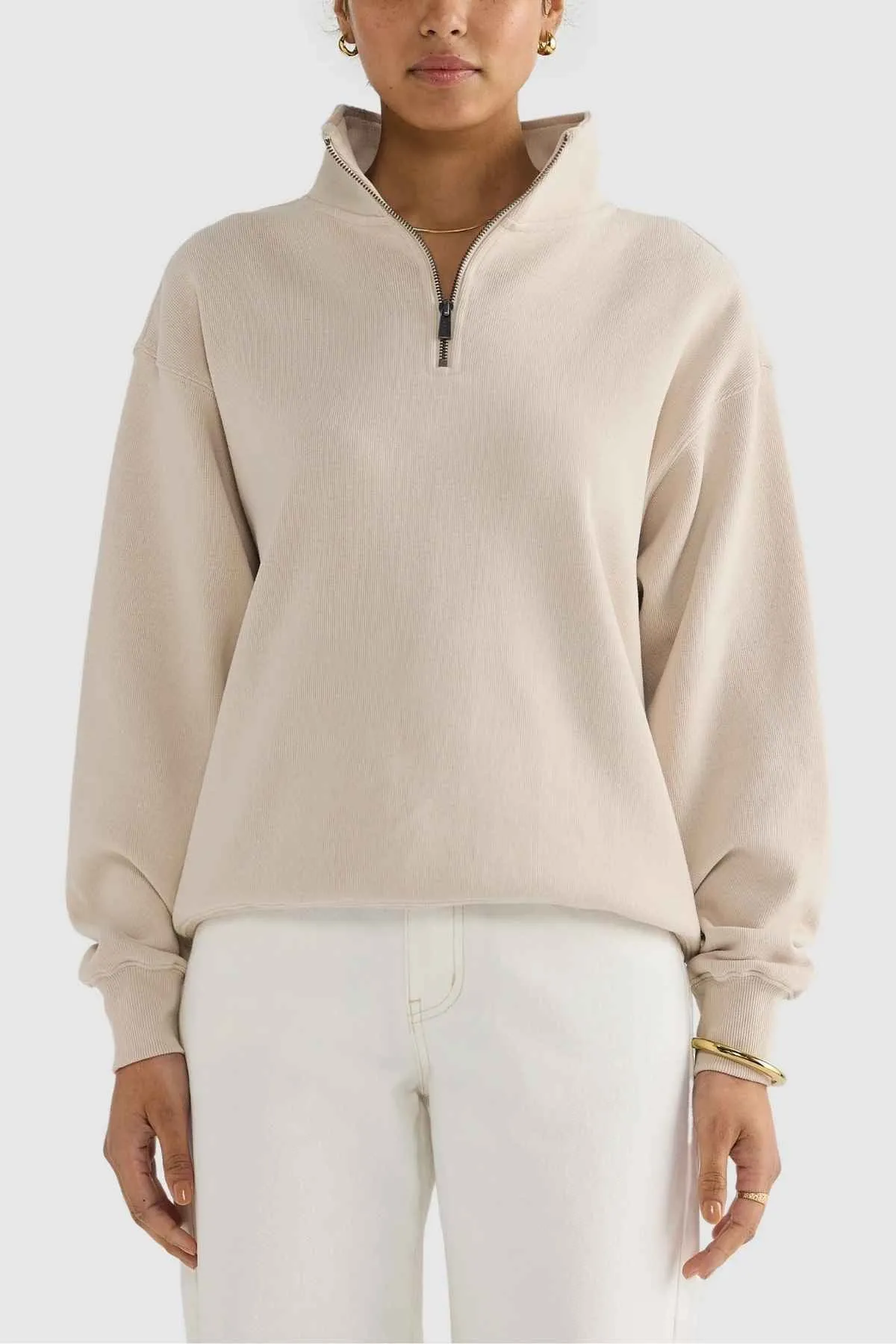 ORTC Ava Ribbed Quarter Zip