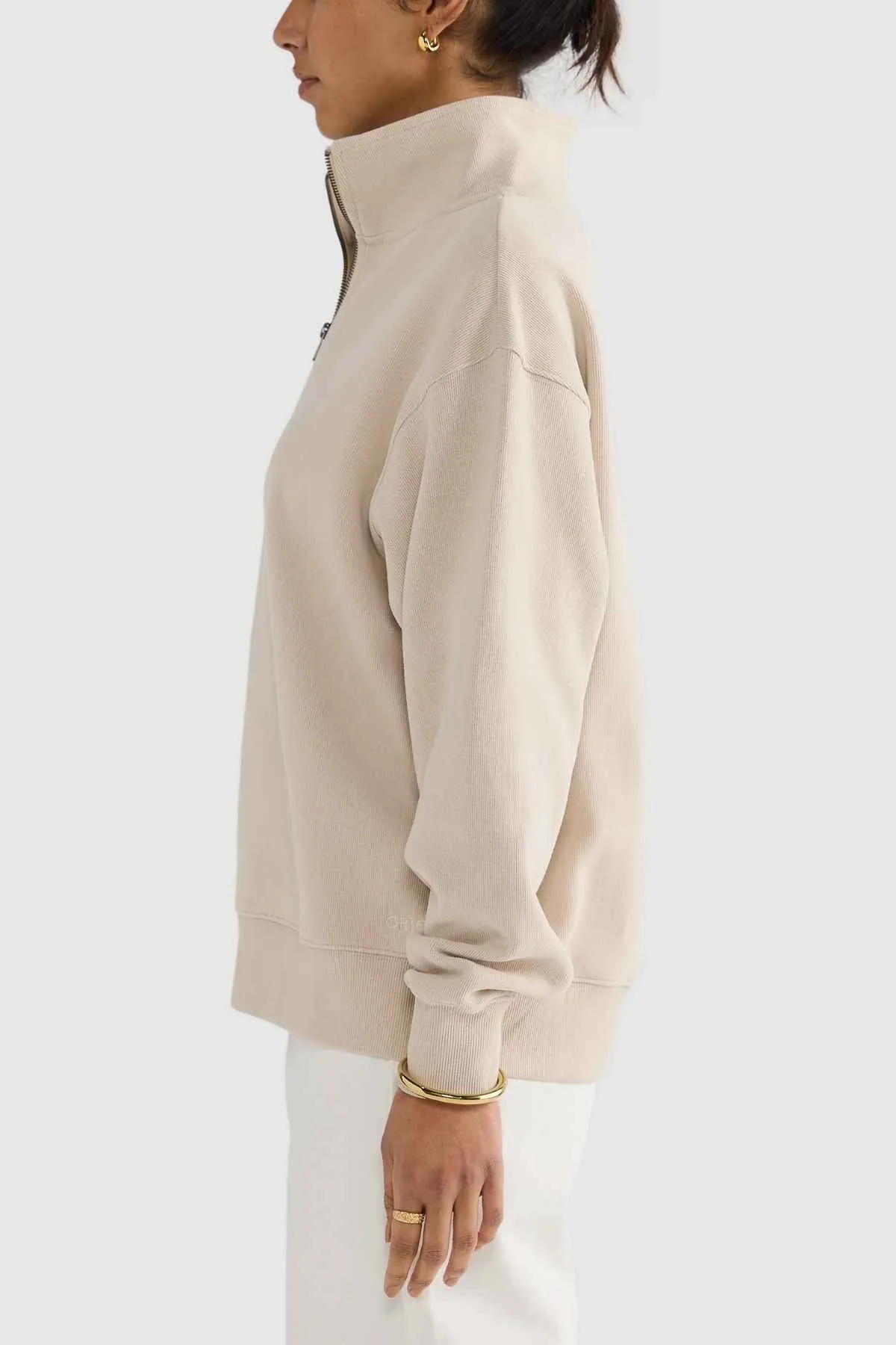 ORTC Ava Ribbed Quarter Zip