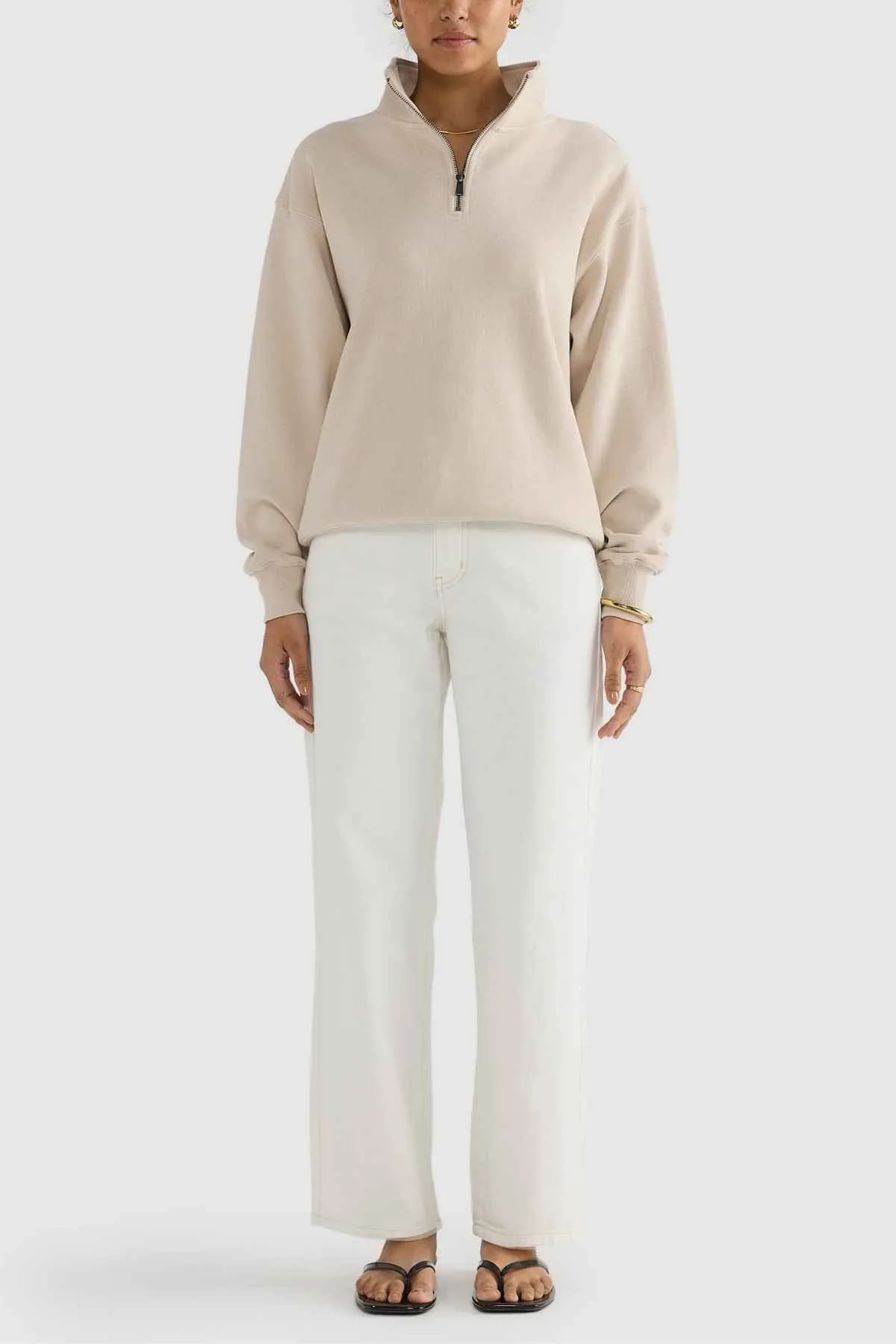 ORTC Ava Ribbed Quarter Zip