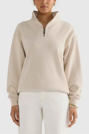 ORTC Ava Ribbed Quarter Zip