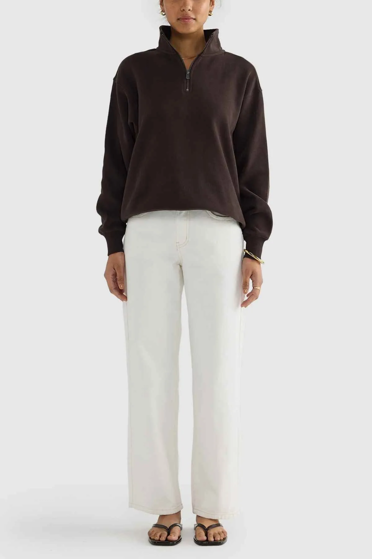 ORTC Ava Ribbed Quarter Zip