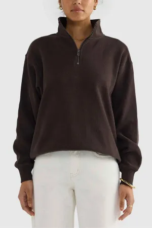 ORTC Ava Ribbed Quarter Zip