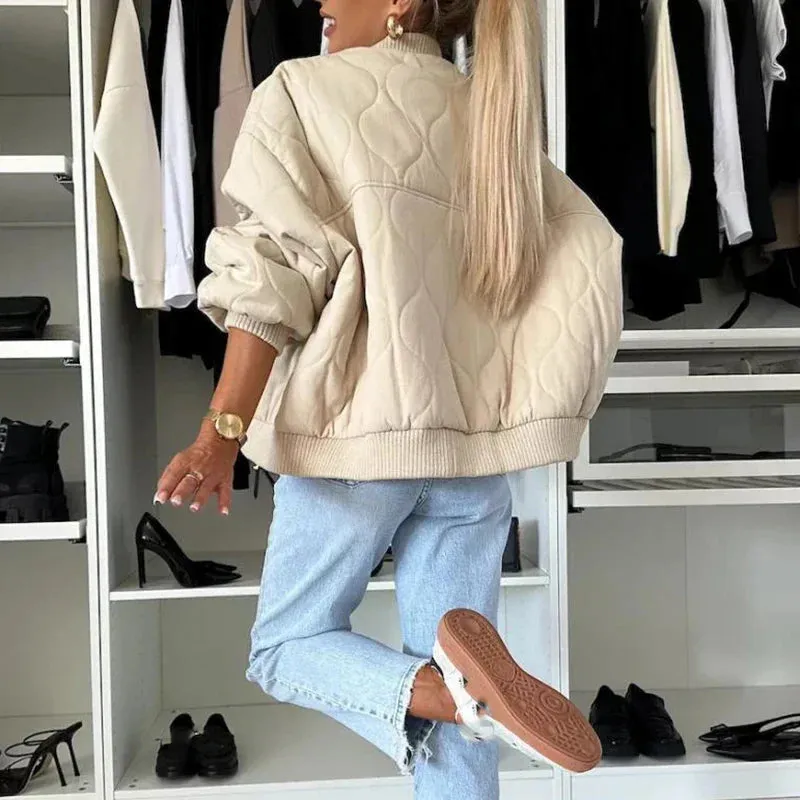 Padded Bomber Jacket for Women