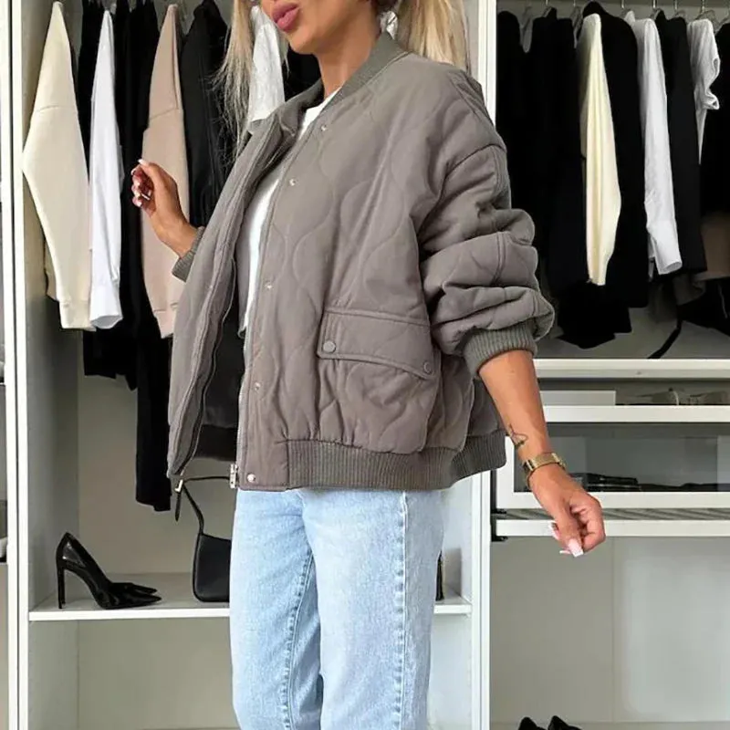 Padded Bomber Jacket for Women