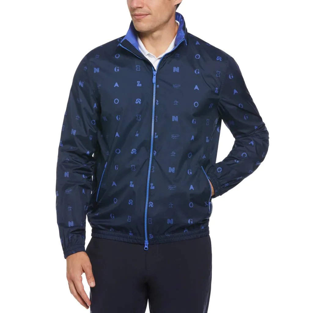 Penguin Printed Hooded Golf Wind Jacket