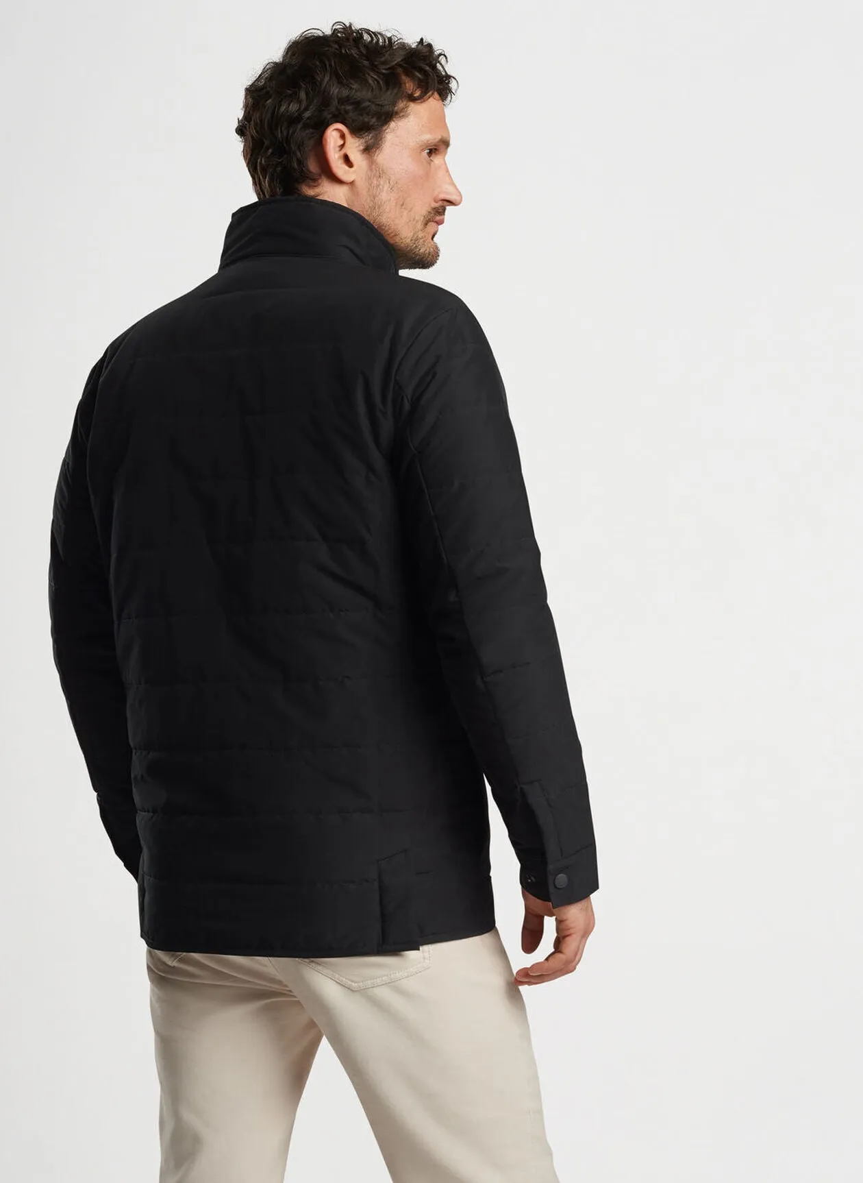 Peter Millar Mens Classic Fit Mercer Jacket - BLACK