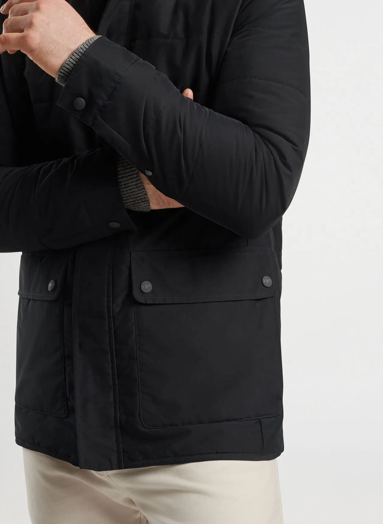 Peter Millar Mens Classic Fit Mercer Jacket - BLACK