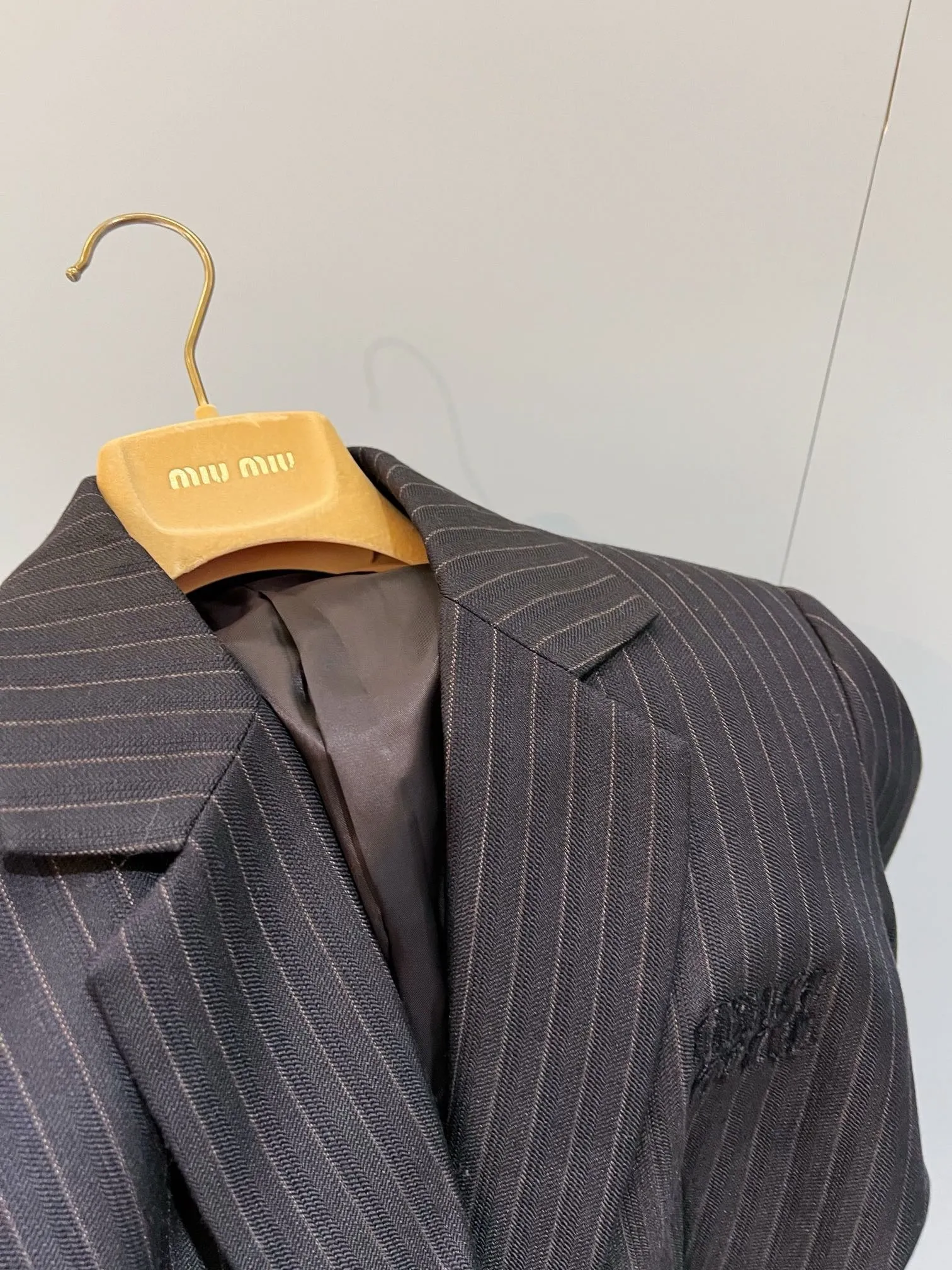 Pinstripe Tailored Blazer