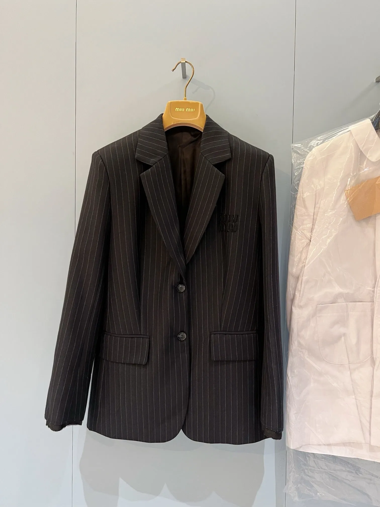 Pinstripe Tailored Blazer