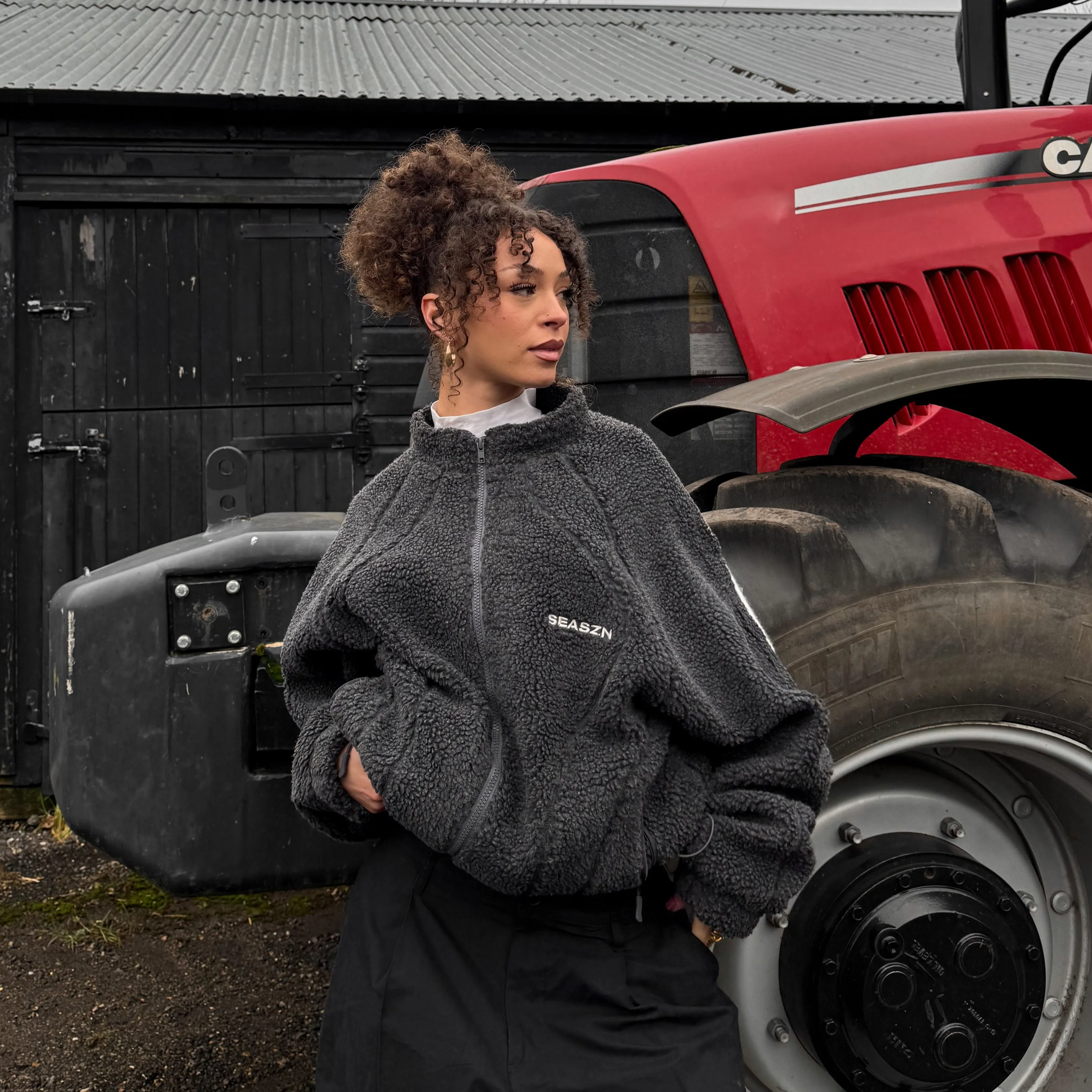 [POLAR] Fleece Jacket Grey