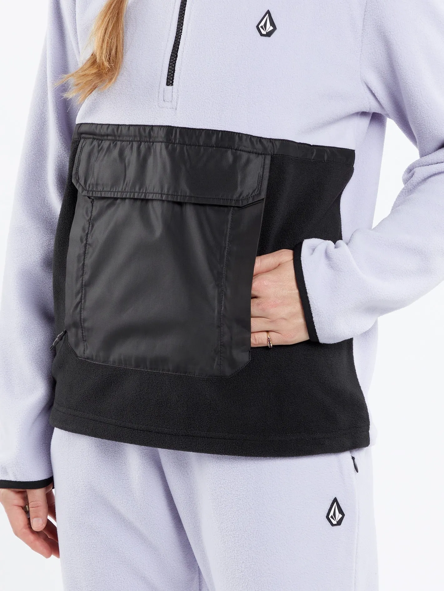 Polar Half-Zipped Sweatshirt - LILAC ASH