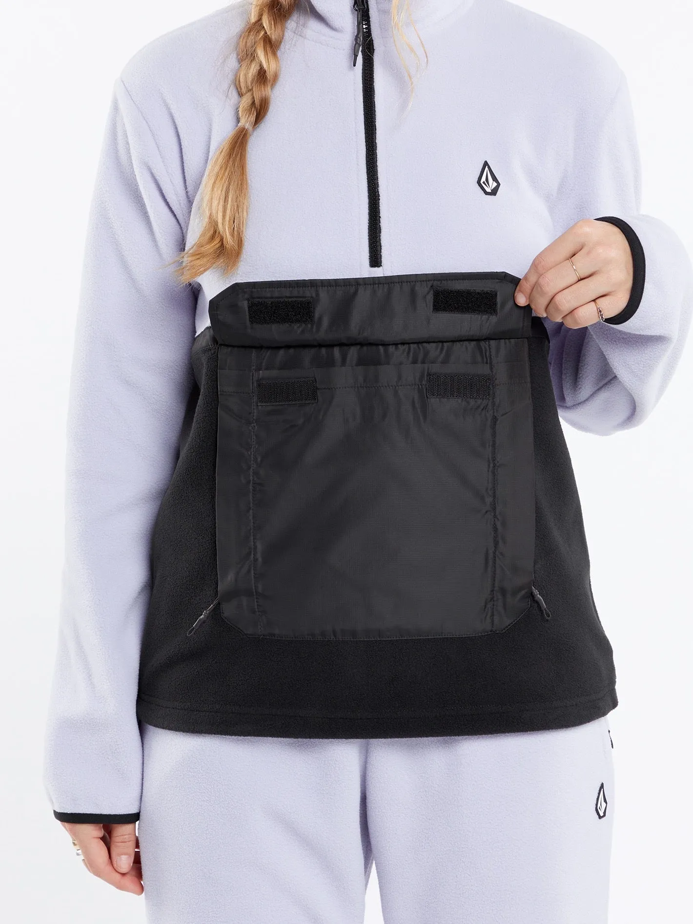 Polar Half-Zipped Sweatshirt - LILAC ASH