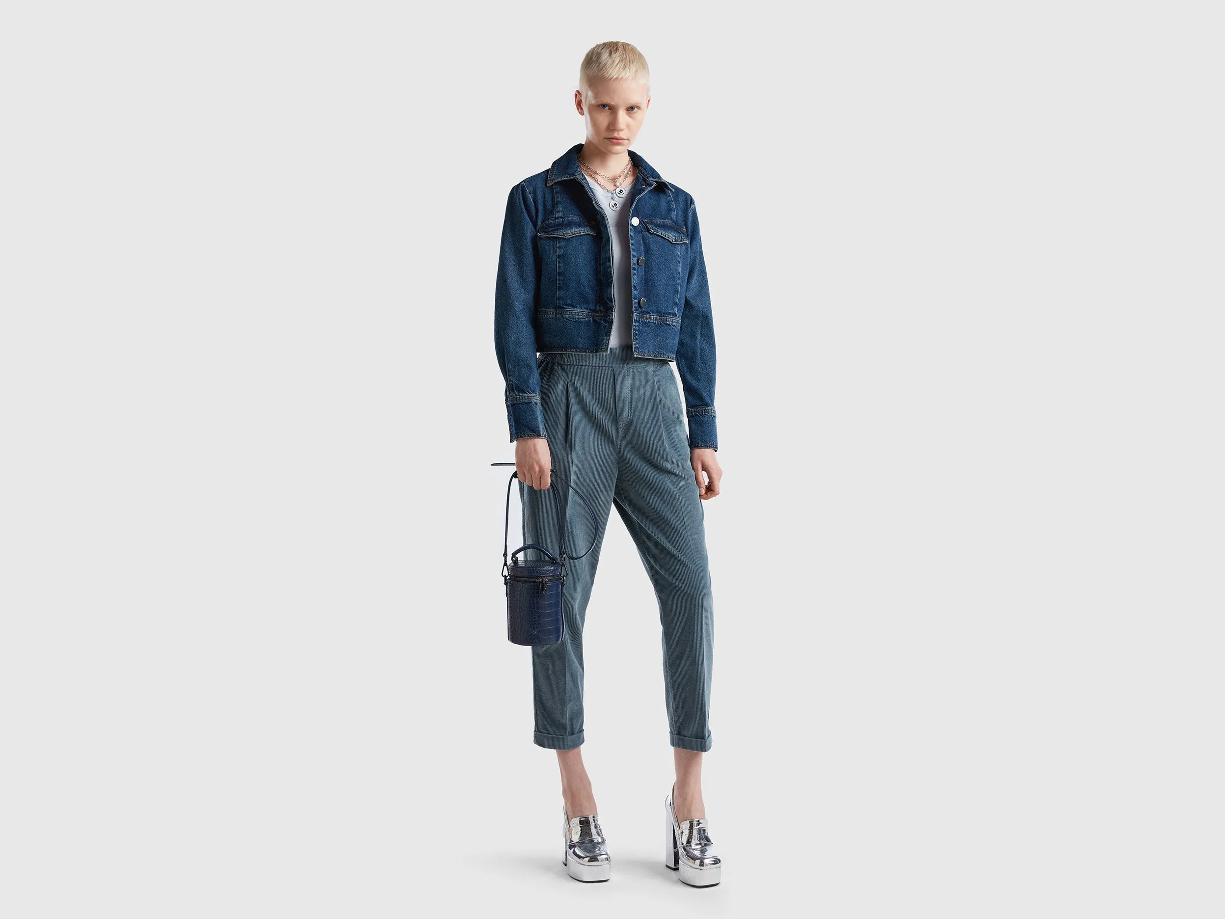 Regular Fit Button Down Denim Jacket