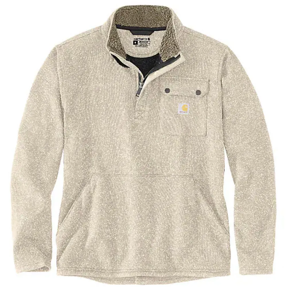 Relaxed Fit Midweight Quarter-Zip Pocket Sweater Fleece - 106378