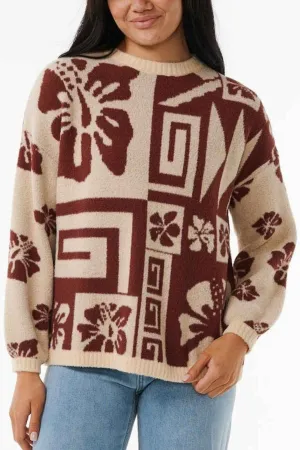 Rip Curl Block Party Jacquard Crew