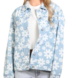 RUSTY SENNA DENIM JACKET - SKY BLUE