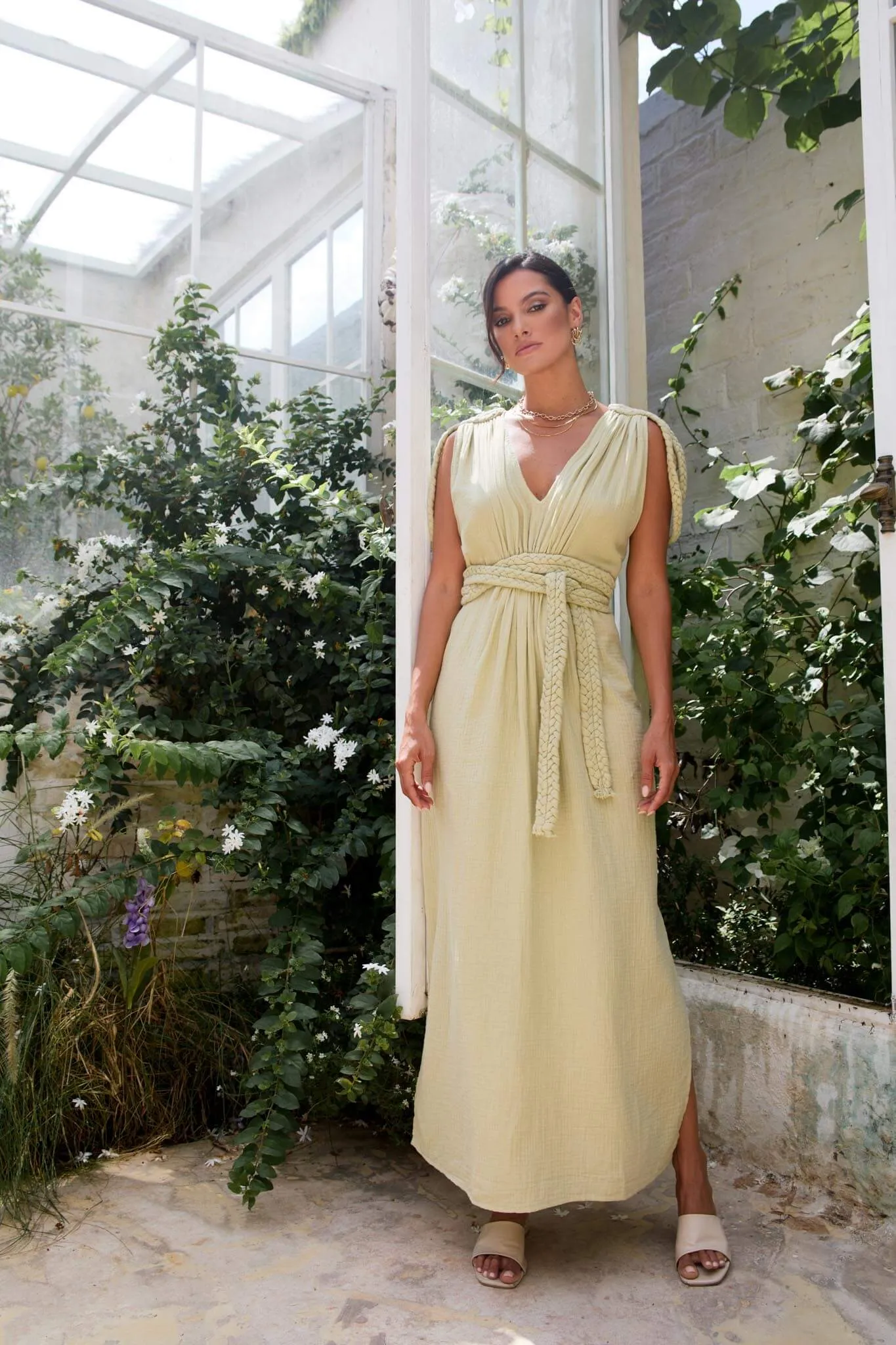 Salomé Long Dress Sage