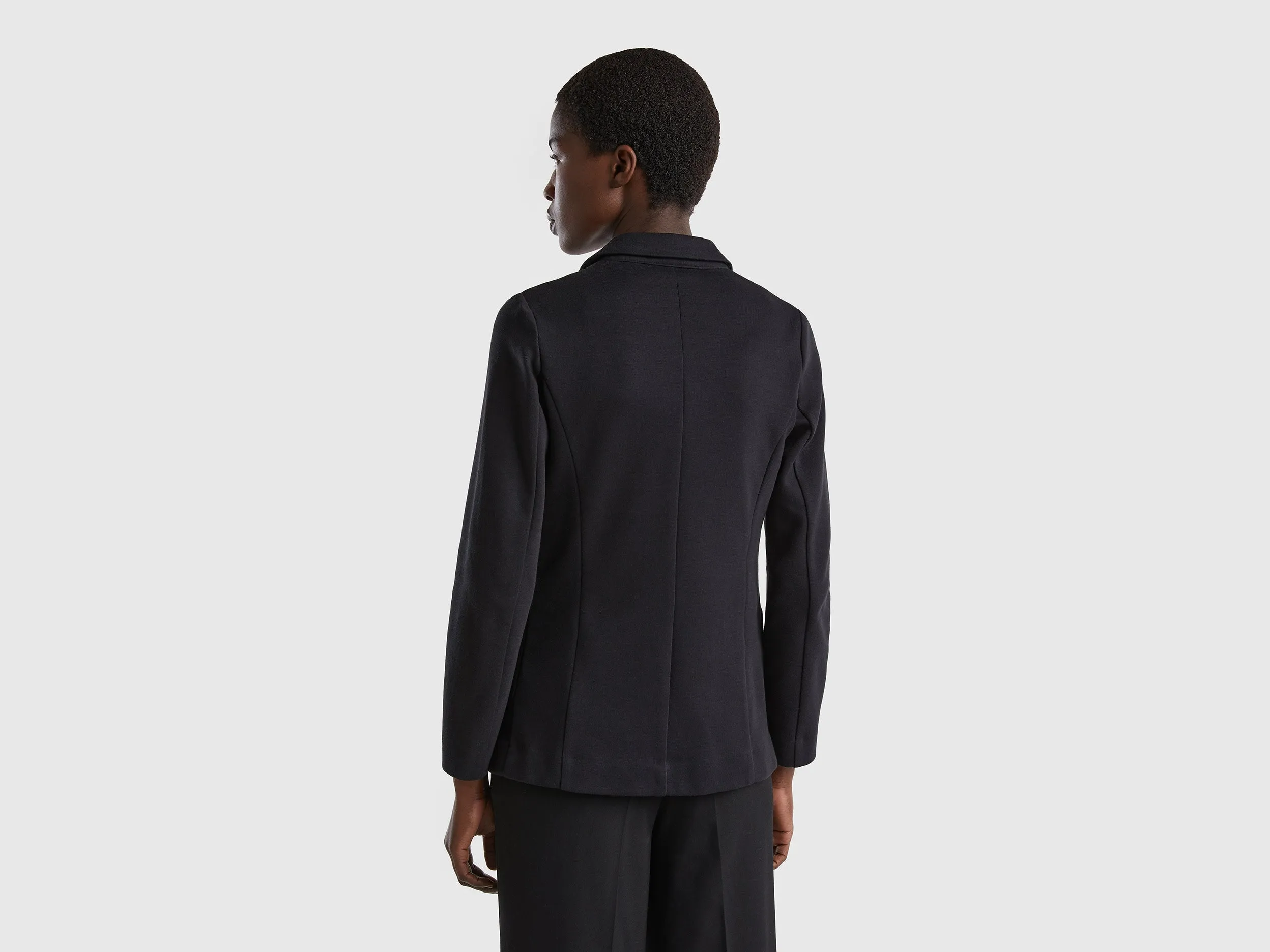 Slim Fit Button Down Solid Blazer
