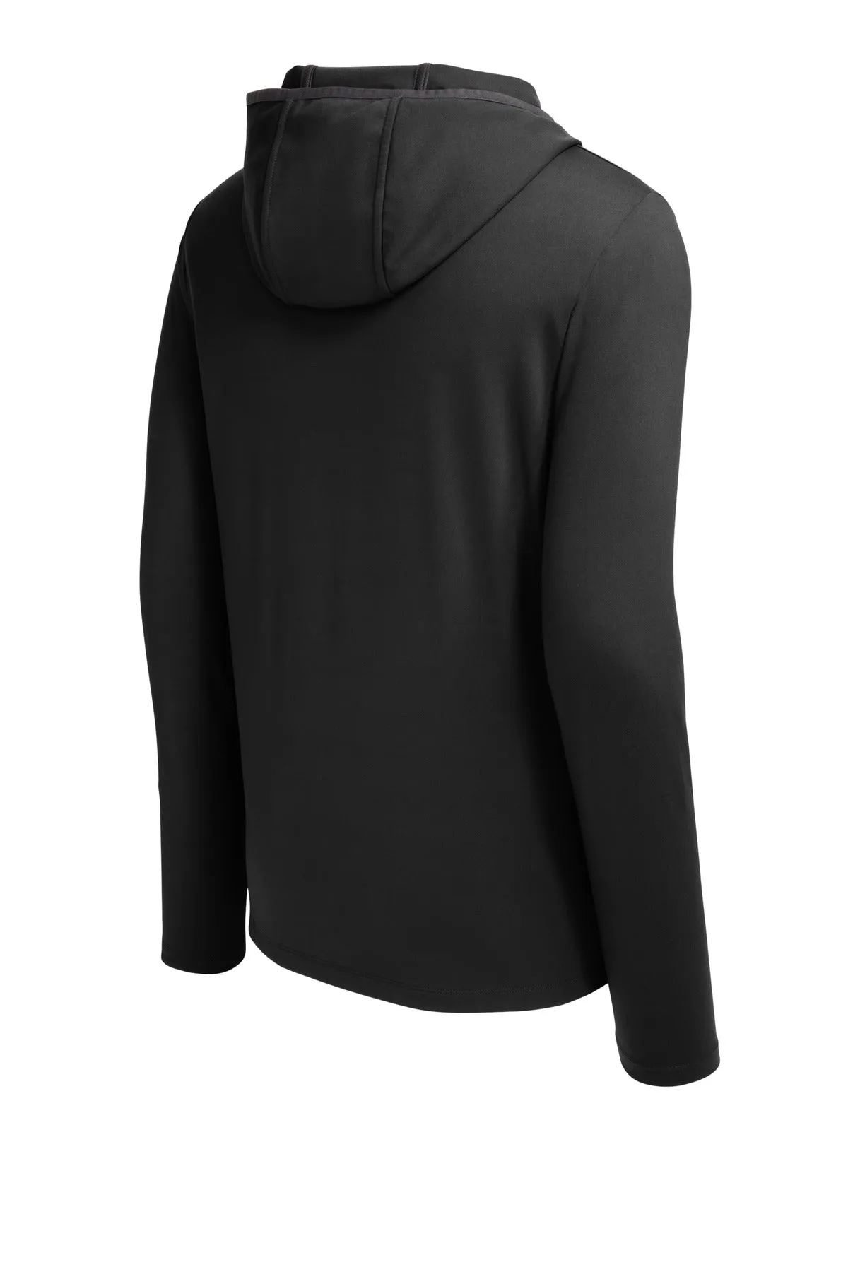 Sport-Tek Circuit Hooded Full-Zip ST870 Deep Black