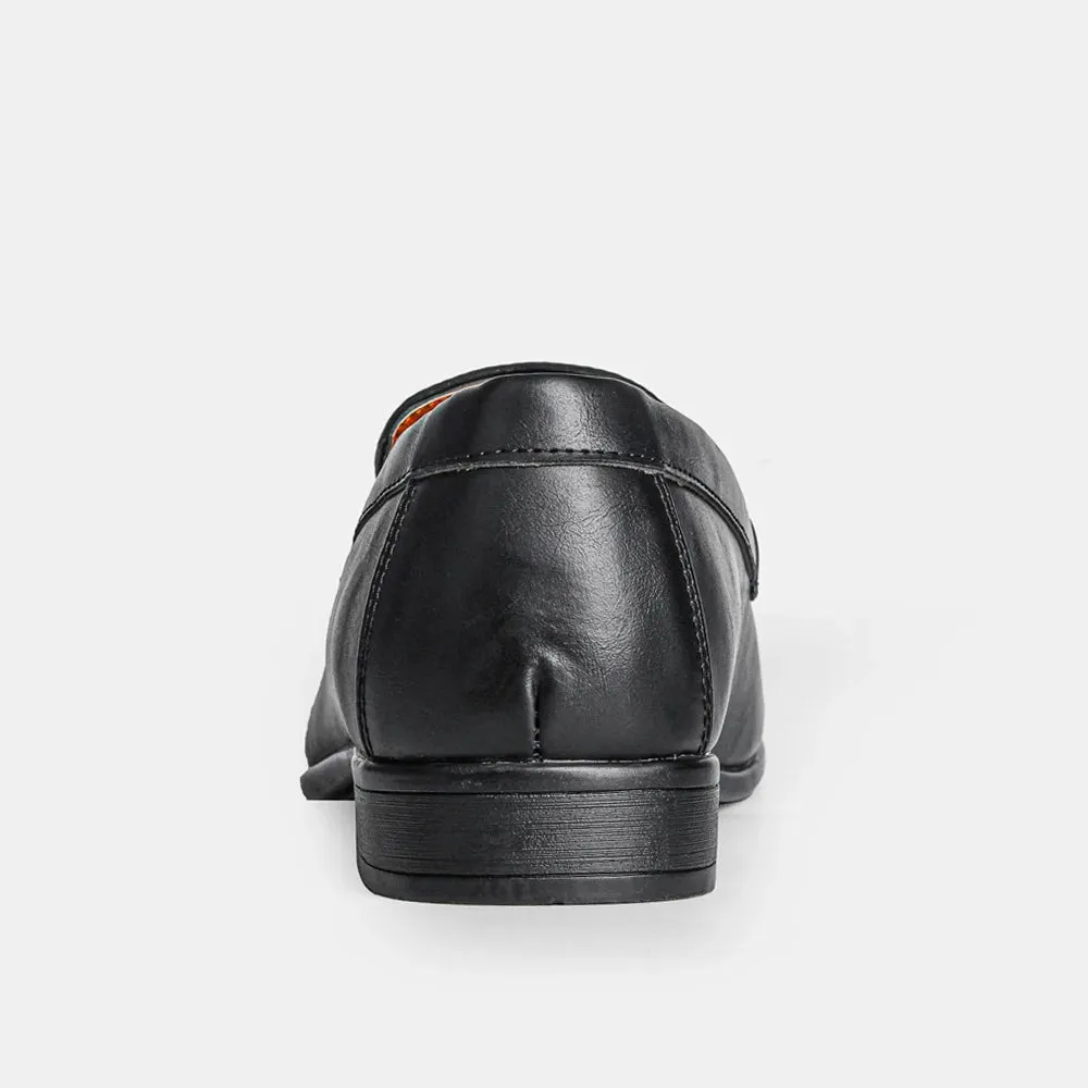 StilMeister Herren Lederschuhe in Schwarz
