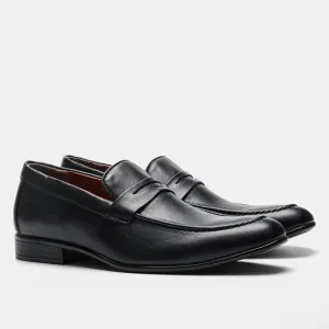 StilMeister Herren Lederschuhe in Schwarz