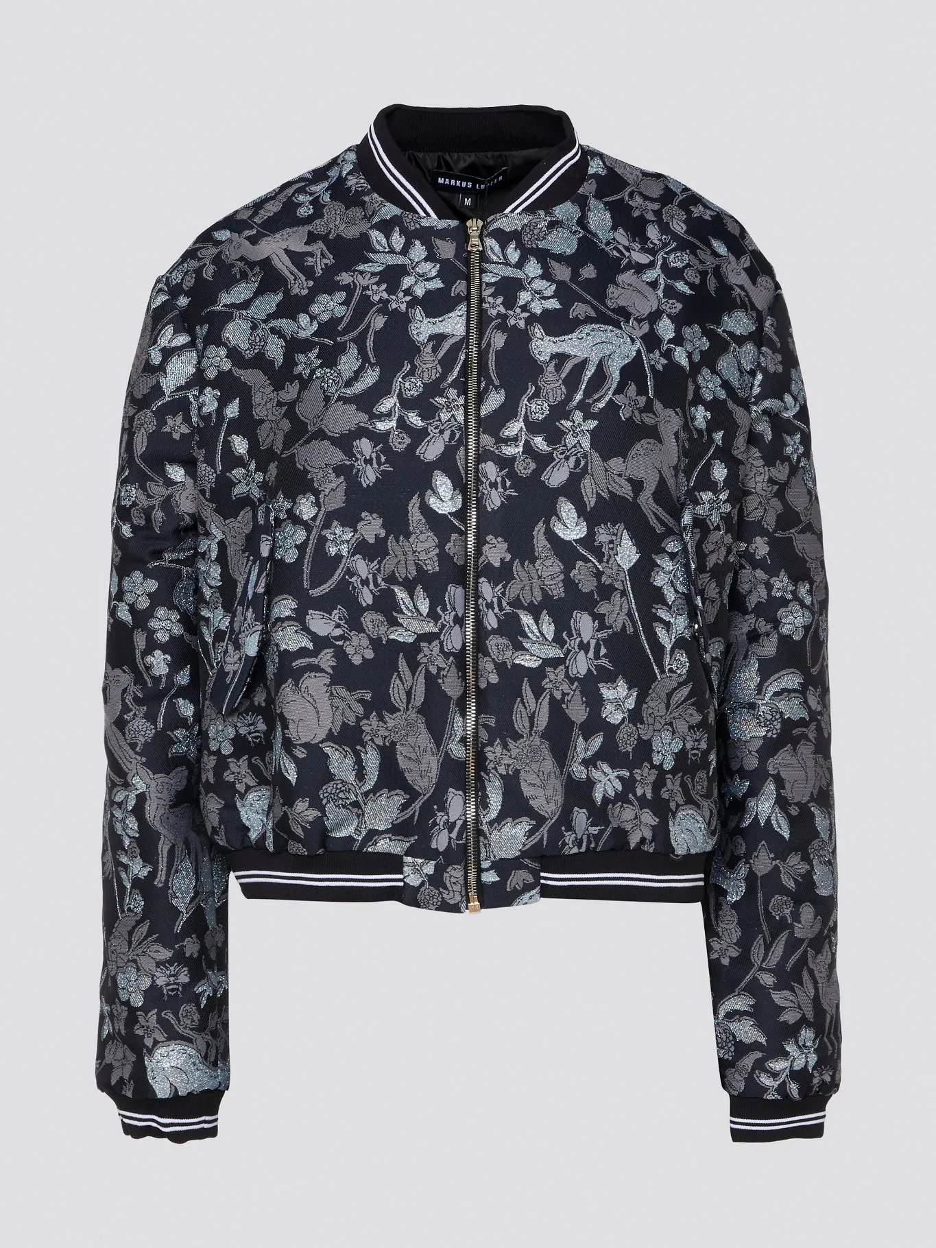Stripe Trim Bomber Jacket