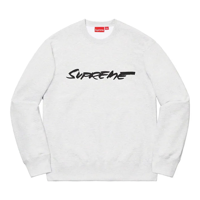 Supreme Futura Logo Crewneck- Ash Grey