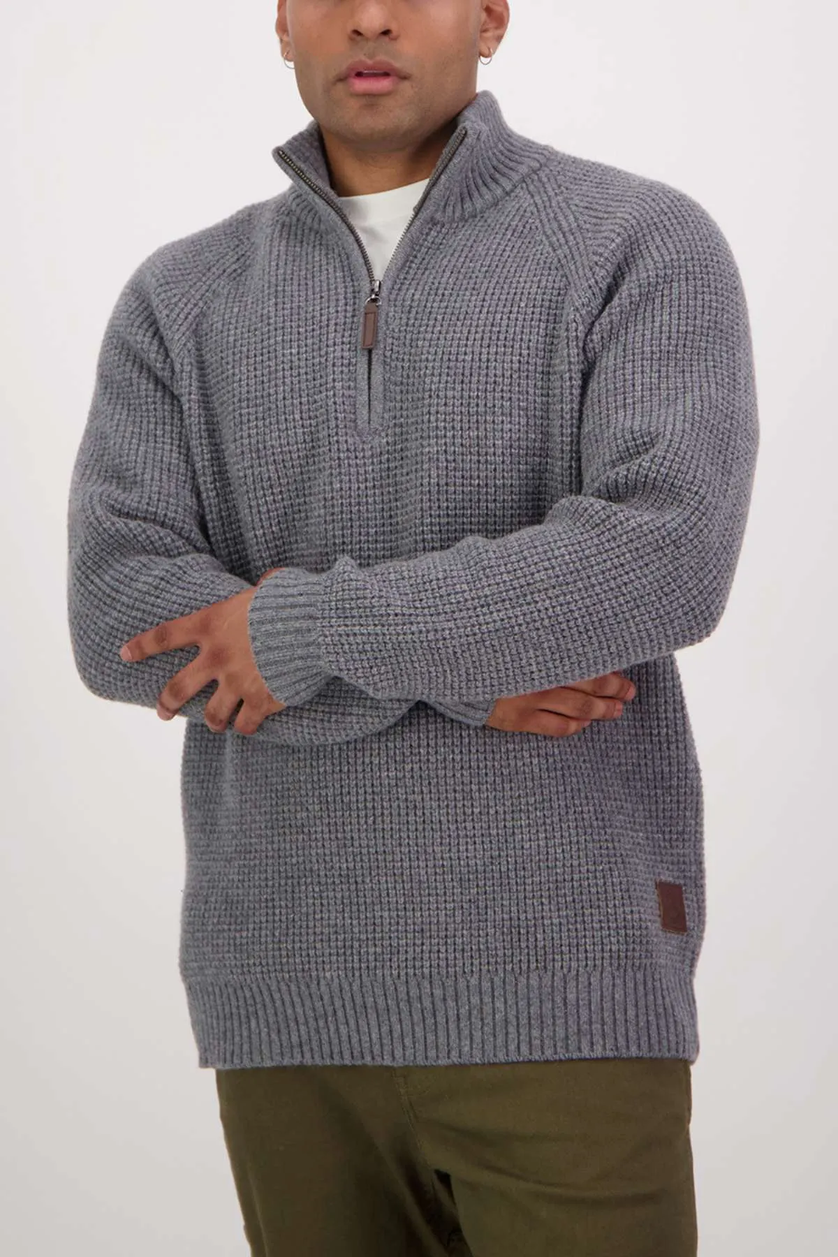 Swanndri Chalky Island Waffle Jumper
