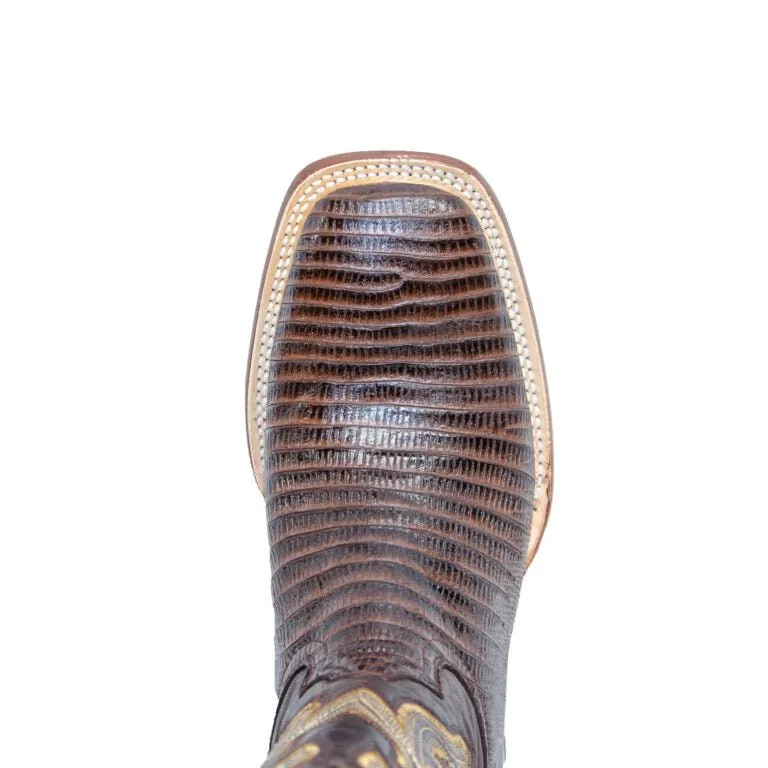 TANNER MARK MEN’S Lizard Brown Print Western Boots