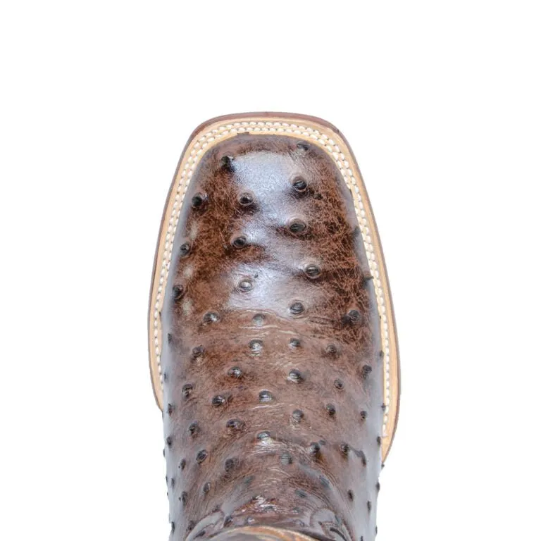 TANNER MARK MEN’S Ostrich Brown Print Western Boots