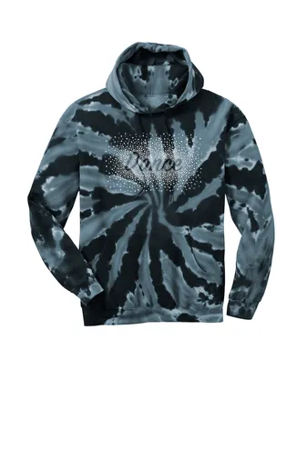 Tie-Dye Pullover Hooded Sweatshirt - Diamond Dance