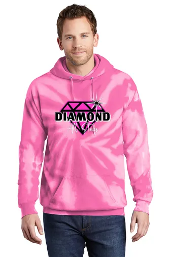 Tie-Dye Pullover Hooded Sweatshirt