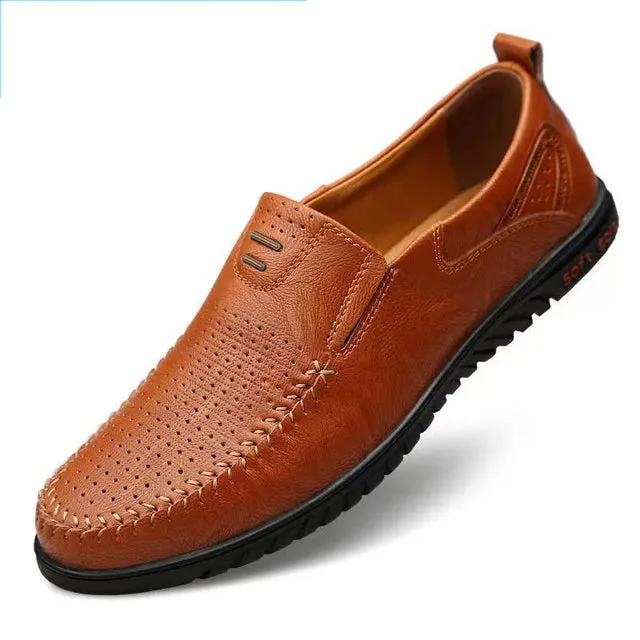 UrbanSteps Herren Casual Leder Slipper