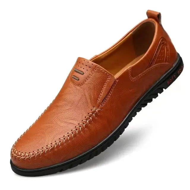 UrbanSteps Herren Casual Leder Slipper