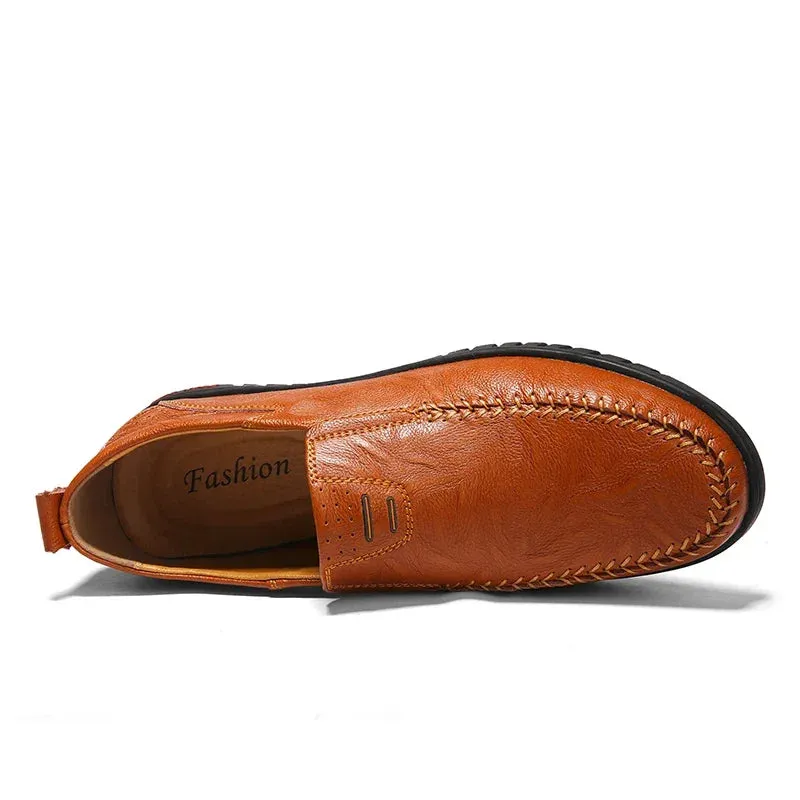 UrbanSteps Herren Casual Leder Slipper