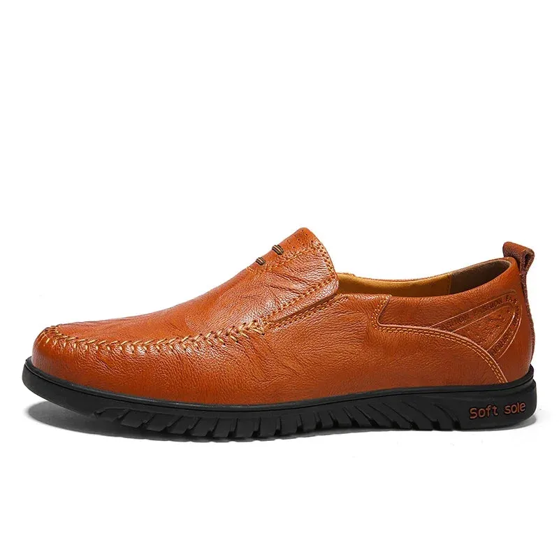 UrbanSteps Herren Casual Leder Slipper