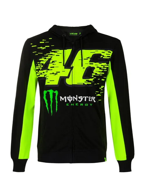 Valentino Rossi Dual Monster Energy Mens Hooded Fleece