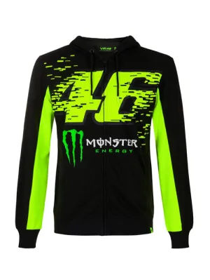 Valentino Rossi Dual Monster Energy Mens Hooded Fleece