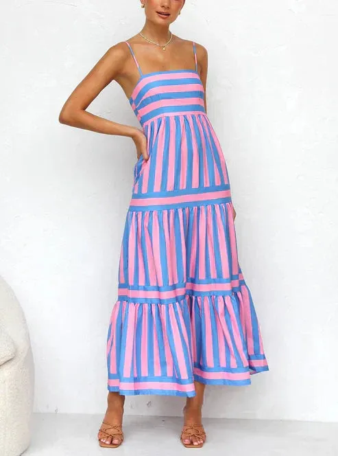 Vanessa - Long Striped Dress