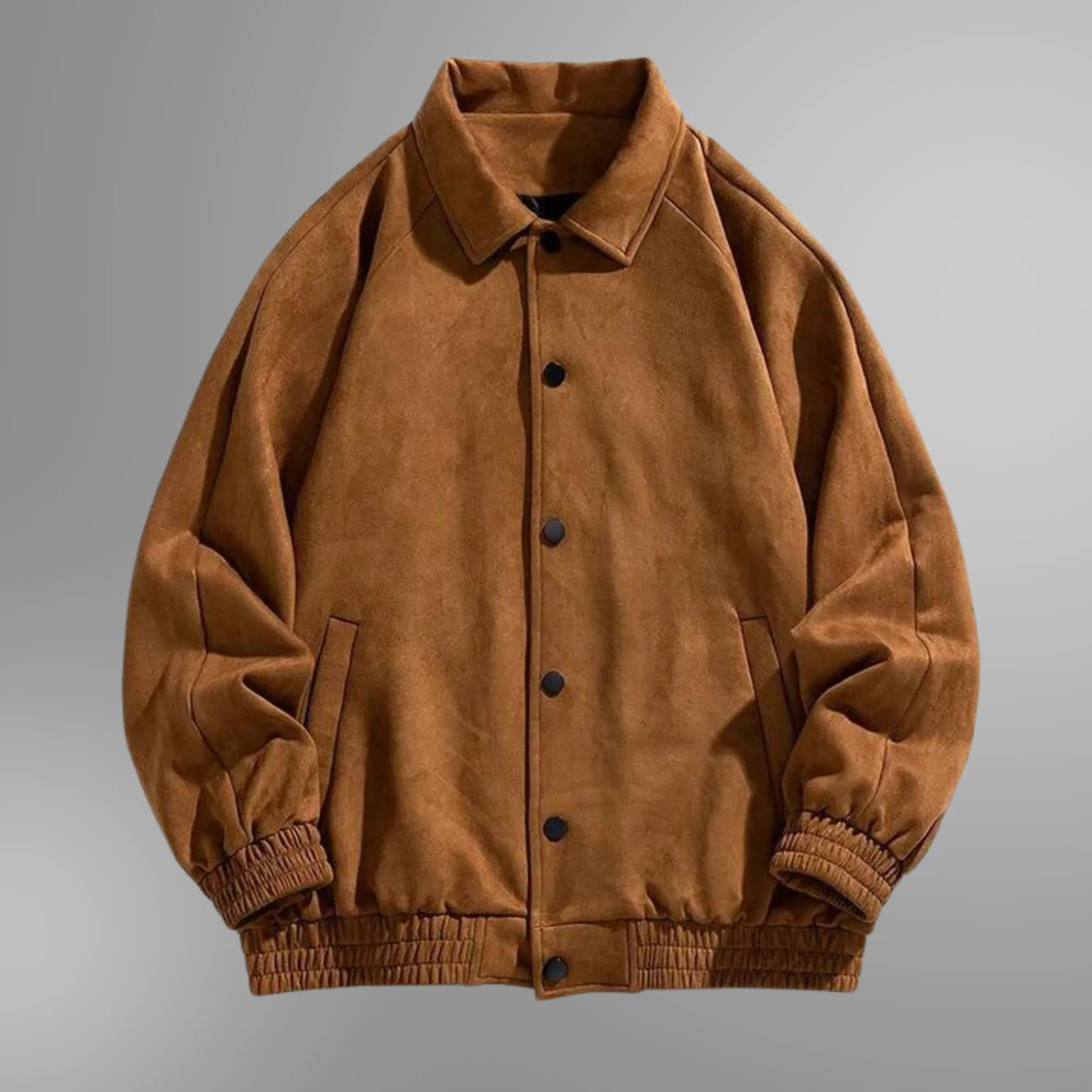Vanguard Elegance" – Wildleder-Bomberjacke mit Premium-Ausstattung