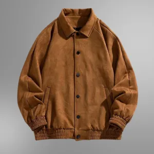 Vanguard Elegance" – Wildleder-Bomberjacke mit Premium-Ausstattung