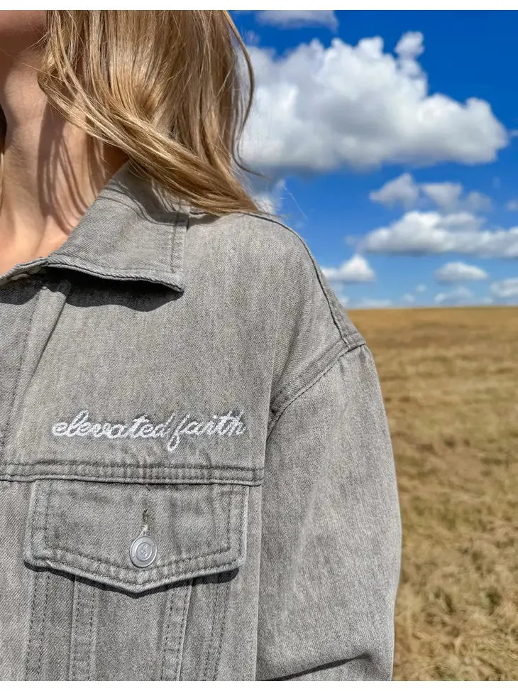 What A Friend In Jesus Denim Jacket