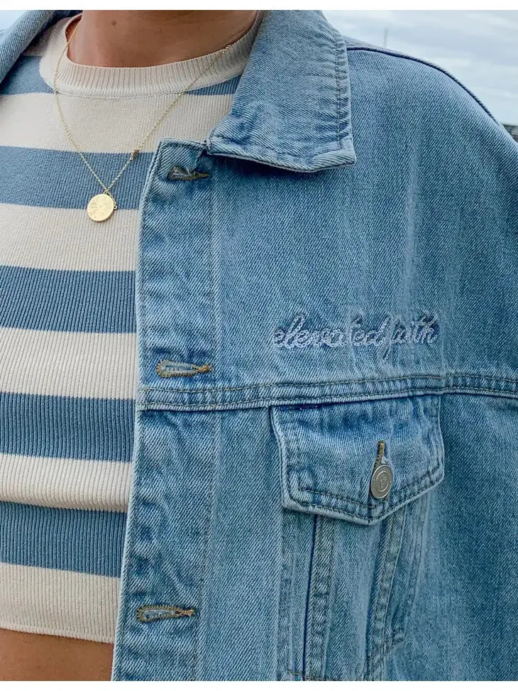 What A Friend In Jesus Denim Jacket