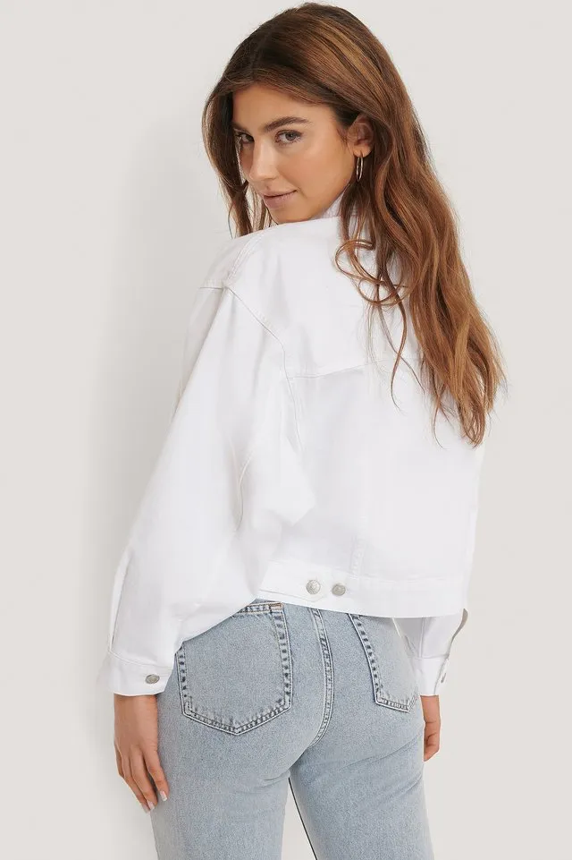 Women White Solid Jacket