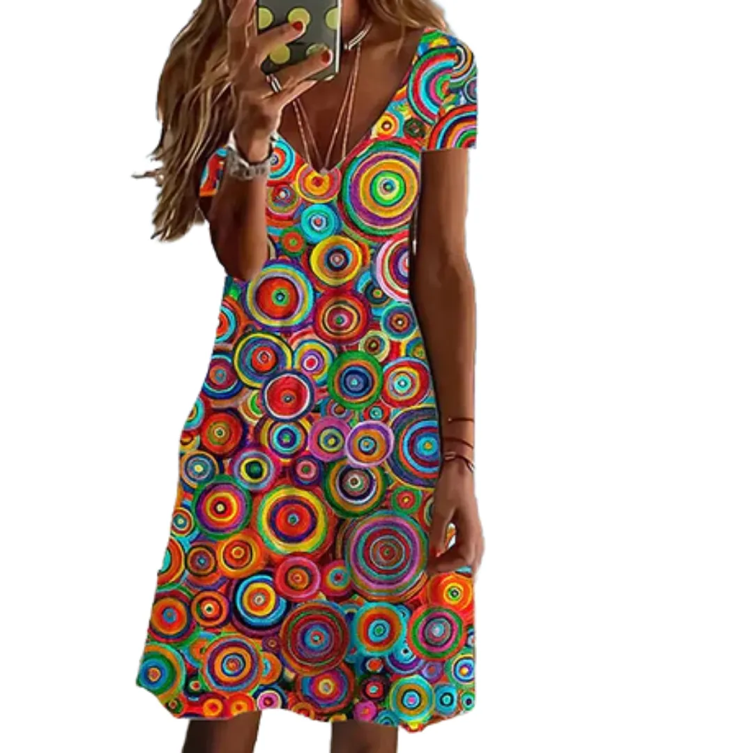Women's Boho Beach Summer Dress | Midi